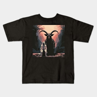 Baphomet and the priest Kids T-Shirt